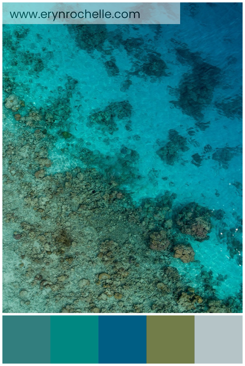 Aerial photograph showcasing the contrast between the vibrant blue sea and rocky coastline, illustrating a harmonious blend of oceanic and earthy tones.